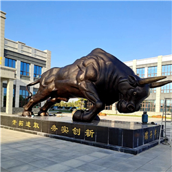 門(mén)口大型銅牛雕塑