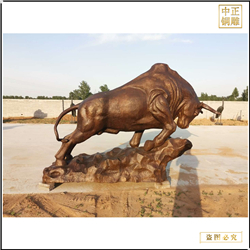 工廠(chǎng)批發(fā)純銅牛雕塑