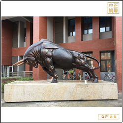 景觀(guān)銅雕牛擺件