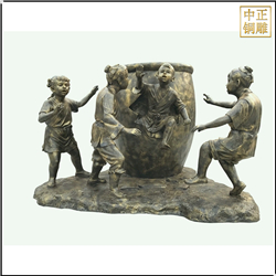 司馬光砸缸人物景觀(guān)雕塑