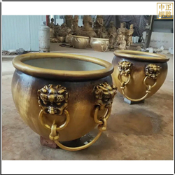 現代藝術(shù)銅大缸雕塑